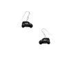 Smart car On Hook Earrings Sterling Silver 925 ref240 BLACK