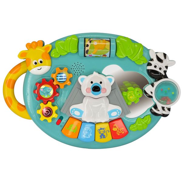 Kiddieland: Activity Center: Jungle Joy - Music & Animal Themed Interactive Toy, Activities & Gears, Piano Keys, Finger Exercises, Toddlers Ages 1 +