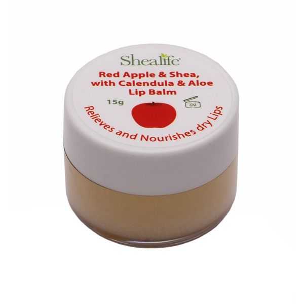 Red Apple & Shea with Aloe & Calendula Lip Balm, 15g