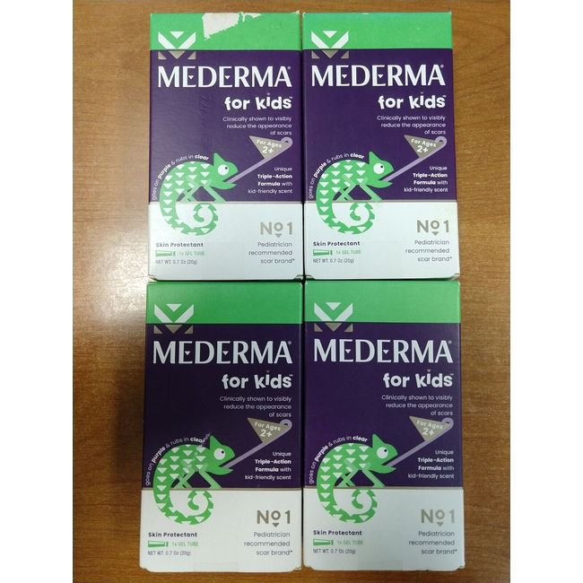 4 Pk Mederma Kids Scar Gel, Reduces the Appearance of Scars (Exp. 5/24) R3P4
