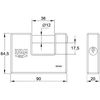 ifam 000790 Brass Padlock 90mm