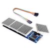 Hailege 2pcs 8x8 Dot Matrix LED Module Four in One Dot Matrix Display for Arduino Microcontroller with Dupont Wire