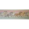Horses with Pink Background Wallpaper Border by Brewster Wallcovering