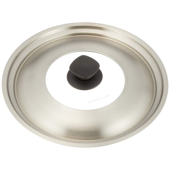 Bitakraft 3202 Frying Pan Lid Cover, Medium, For Inner Diameter 9.4 / 10.2 inches (24 / 26 cm), Stainless Steel, Glass Window Included