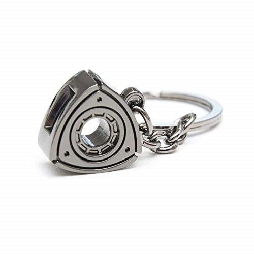GT//Rotors Rotary Engine Keychain Dorito Triangle RX7 RX8 Automotive Part Car (Gunmetal)