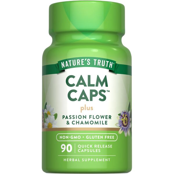 Calm Capsules | 90 Count | with Passion Flower & Chamomile | by Nature's Truth