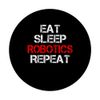Eat Sleep Robotics Repeat Engineer Technician Innovation PopSockets Adhesive PopGrip