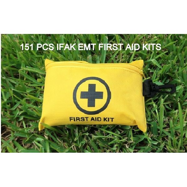 151 Pcs First Aid Kit Medical Emergency Trauma Military Survival Travel IFAK EMT