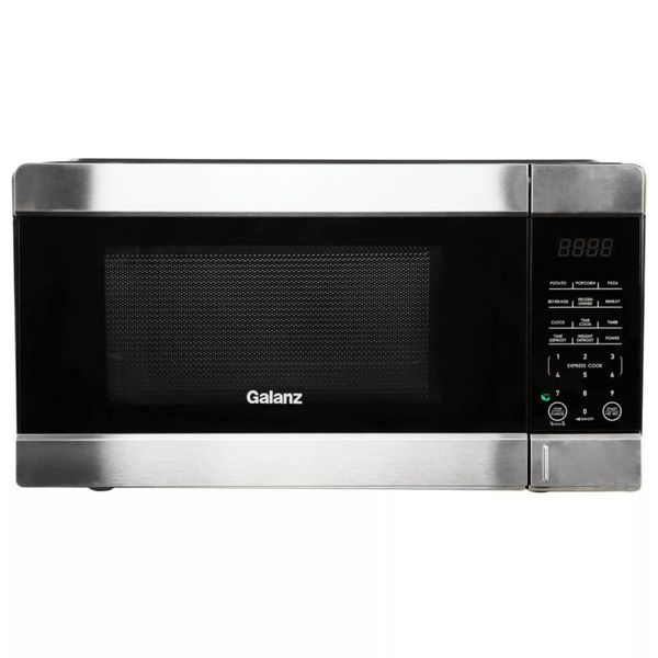 Galanz .7 Cubic Foot 700-Watt Microwave Oven With Stainless Accents - Steel - 0.7 cubic ft