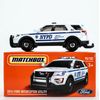 2022 Matchbox Power Grabs #95 2016 Ford Interceptor Utility WHITE | NYPD | FSB