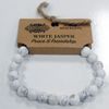Power Bracelet - White Jasper - Peace & Friendship
