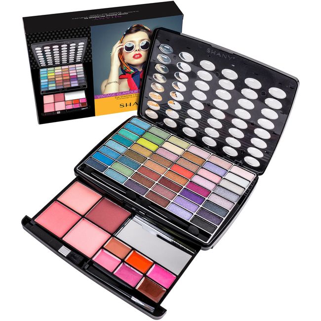 SHANY Glamour Girl Makeup Kit Eye shadow/Blush/Powder - Vintage Makeup Gift Set