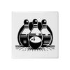 'Bowling Ball & Skittles' 108mm Square Ceramic Tile (TD00027836)