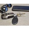 Cadillac Logo Carbon Fiber Oval Shape Key Chain