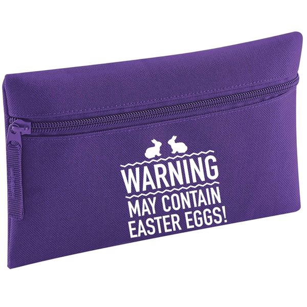 Flox Creative Purple Pencil Case Happiness is Easter Eggs