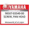 Yamaha OEM Part 98507-03540-00 SCREW, PAN HEAD