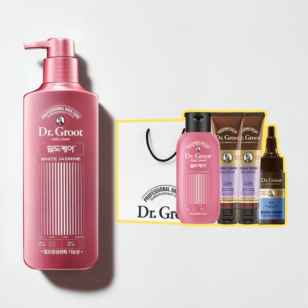 [Dr. Groot Density Care] White Jasmine Shampoo 400ml x 1 + 190ml x 1 + MP Powerless Shampoo 100ml x 2 + Ampt 40ml x 1