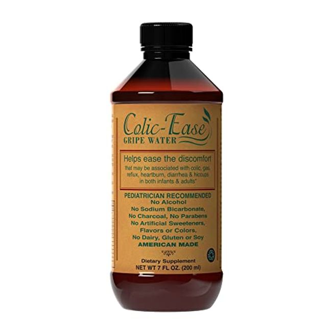 Colic Gripe Water for Infants Relief - Colic Relief for Newborns, Gas Relief, Baby Gas Drops, Baby Essentials, Newborn Essentials, Calm Upset Stomach, Acid Reflux, Hiccups, Colic Ease, 7 OZ