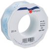 Präsent 1-Piece 40 mm - 20 m Baby Feet Double Face Satin Decor Ribbon, Light Blue