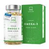 High Strength Vegan Omega 3 Capsules - 1500mg - 600mg DHA and 300mg EPA per Daily dose of 3 Capsules - 90 Omega 3 Vegan - from Sustainable Plant-Based Algae Oil