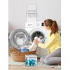 2.8L Clear Laundry Pods Container with One Press Lid and Measuring Cup
