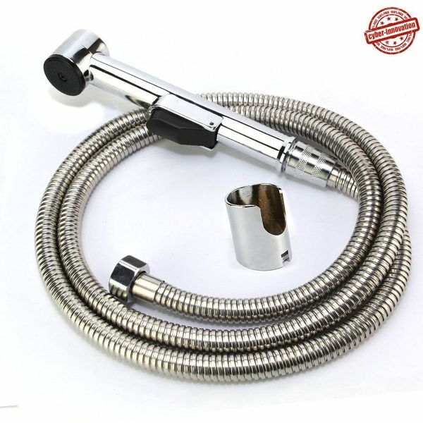 Toilet Bidet Sprayer Handheld Shattaf Bathroom Shower Head Hose Set Stainless US