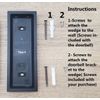 eufy Battery Video Doorbell C210 Wedge Bracket 90 Degree Angle Mount 3D Printed