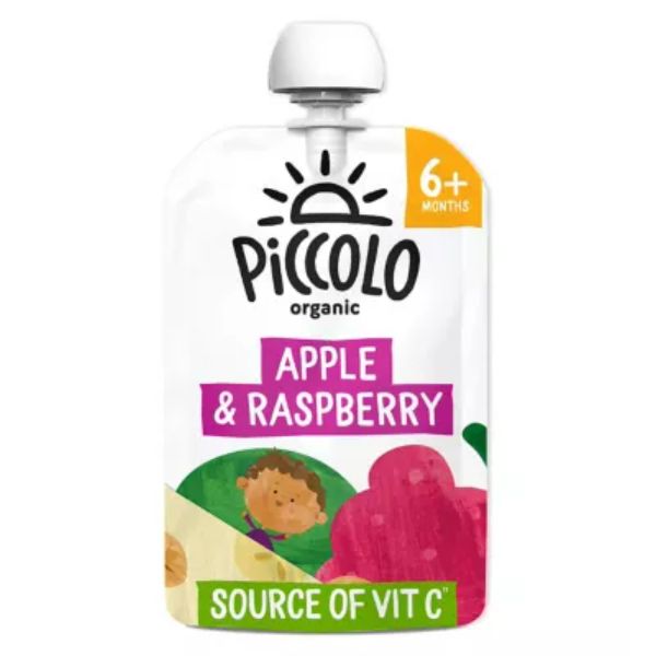 Piccolo Apple Raspberry Pouch 100g