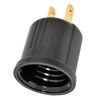 Ohm Electric HS-LEIB01 00-7054 OHM Socket Conversion Outlet Adapter for E26, Black