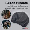 XL Shower Cap For Men with Dreadlocks, Braids, Curls, Locs, Curly or Just Long Hair. Waterproof, Reusable, Extra Large Men's Shower Cap. Jumbo terry cloth lined, elevated, sleek looking shower caps.