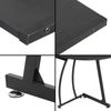 L-Shaped Corner Desk Computer Game Office Durable Laptop Workstation Study 58"