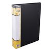 D.RECT Display Book PP A4 80 Pocket Display Folder - Solid Black Presentation Folder