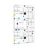Atomic Mid Century Geometry Rustic Modern Black Decor Print Light Switch Plate Cover Plastic Wall Plates (Single Gang Toggle Switch)