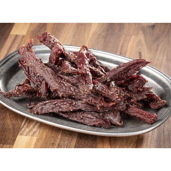 Cowboy Hickory Smoked Jerky Hut Beef Jerky 1/2 Pound Bag 8oz Package Traditional