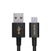 Elecom USB Cable for Smartphones, USB (A-C), Certified, Soft and Durable, 4.8 ft (1.2 m), Black