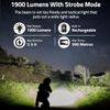 1900Lumens Tactical Flashlight with Green Laser, Pressure Remote Switch Included