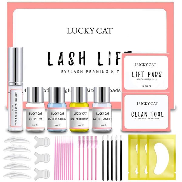 Kit Laminazione Ciglia,2024 Kit Permanente per Ciglia,Ciglia Lifting Set,Lash Lift Kit,Kit per l'estensione delle Ciglia Professionale,Ideale per Salone