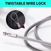 Funnaura 2 Pcs Luggage Locks Padlock, Travel Suitcase Small Padlocks with Code for Suitcases