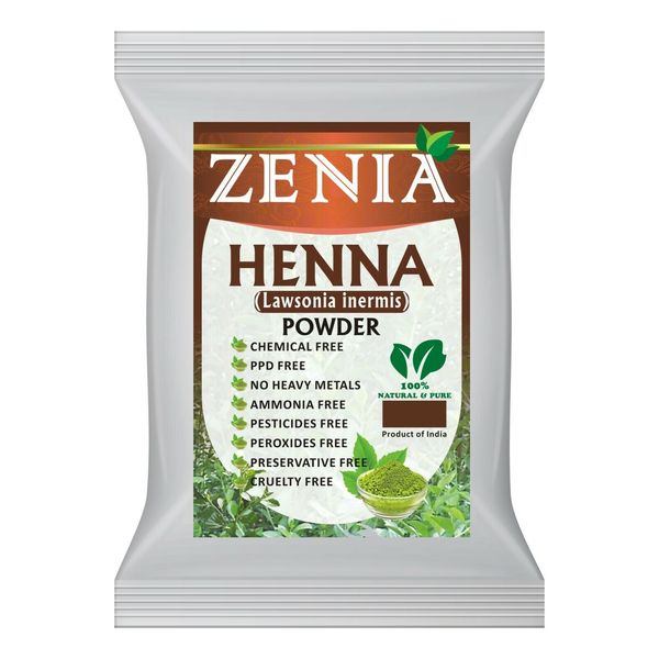 25g Zenia Natural Pure Henna Powder (Lawsonia inermis) Hair Dye Body Art Quality