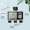 johgee Johgee Irrigation Computer with 3 Independently Controlled Outlets, Digital Watering Clock with LCD Display, Automatic/Manual Irrigation Control