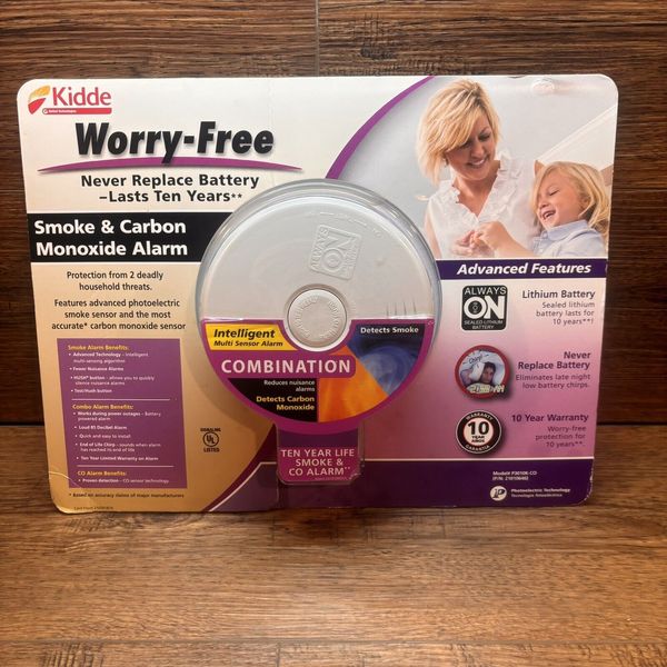 Kiddie Smoke & Carbon Monoxide Alarm P3010K-CO — New Factory Sealed