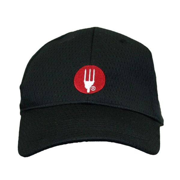 Chef Works Logo Cool Vent Baseball Cap, Black, One Size