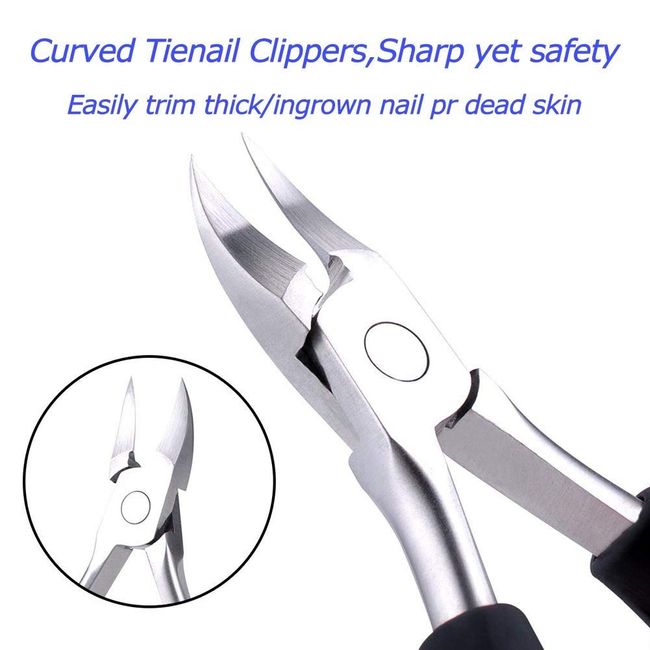 1pcs Nail Clippers for Thick & Ingrown Toenails - Sharp Curved