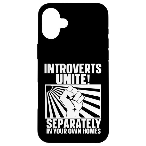 Introverts Unite Case for iPhone 16 Plus