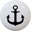 Black ANCHOR Nautical Cabinet Dresser DRAWER Pull KNOB