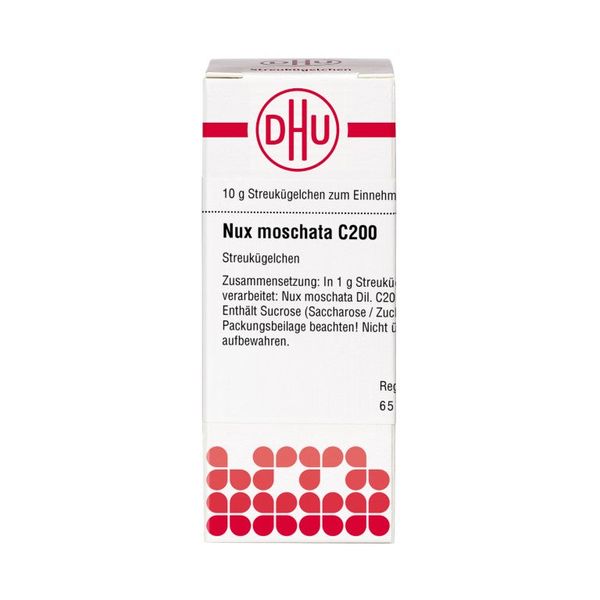 DHU Nux moschata C200 Streukügelchen, 10 g Globuli