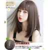 Wig, Medium Straight Natural Wig, Full Wig, Semi-Long Layer, Women's, Wig, Net Included, Ash Brown
