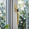 FixRello Universal Inline uPVC Window Handle – Lockable, Ambidextrous, Multi-Spindle – Gold (2 Pack)