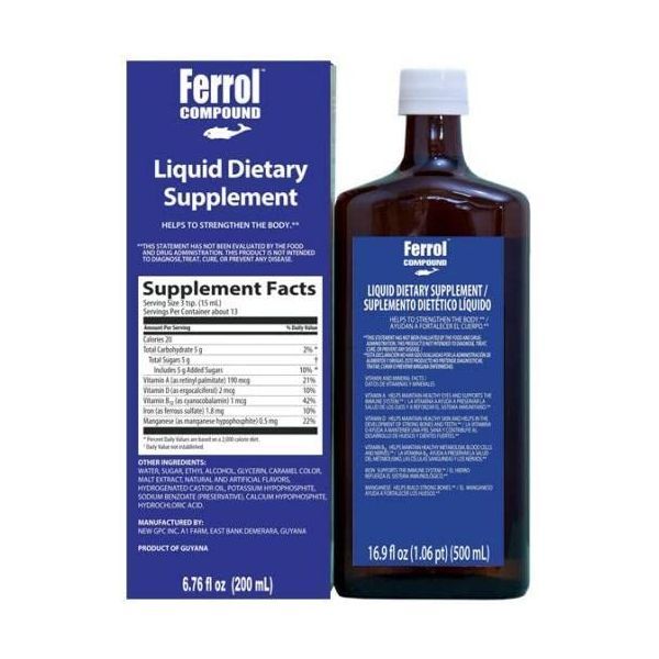 Ferrol Compound - Liquid Dietary Supplement 16.9 floz, Pack of 1