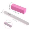 Nail Files and Buffer, TsMADDTs Professional Manicure Tools Kit Rectangular Art Care Buffer Block Tools 100/180 Grit 12Pcs/Pa(White)